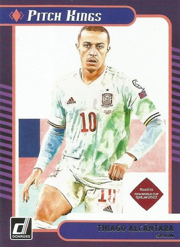 #1 Thiago Alcantara - Spain - 2021-22 Donruss - Pitch Kings Soccer