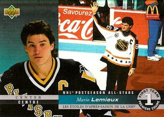 #McH-01 Mario Lemieux - Pittsburgh Penguins - 1993-94 Upper Deck McDonald's NHL All-Stars - Postseason Holograms Hockey