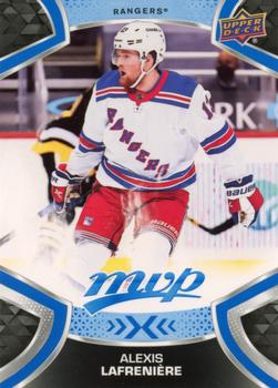 #1 Alexis Lafreniere - New York Rangers - 2021-22 Upper Deck MVP - Blue Hockey