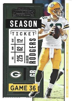 #1 Aaron Rodgers - Green Bay Packers - 2020 Panini Contenders Football