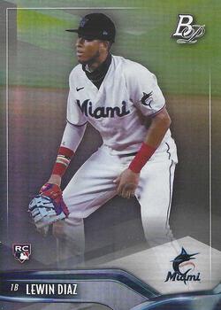 #1 Lewin Diaz - Miami Marlins - 2021 Bowman Platinum Baseball
