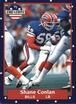 #1 Shane Conlan - Buffalo Bills - 1991 Fleer Stars 'n Stripes Football