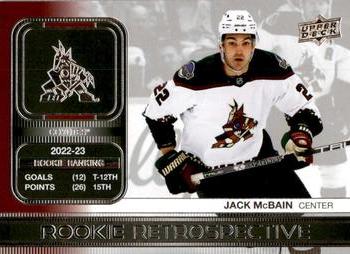 #RR-1 Jack McBain - Arizona Coyotes - 2023-24 Upper Deck - Rookie Retrospective Hockey