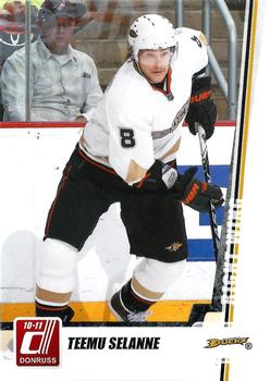 #1 Teemu Selanne - Anaheim Ducks - 2010-11 Donruss Hockey