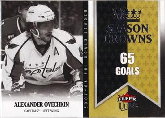 #SC1 Alexander Ovechkin - Washington Capitals - 2008-09 Ultra - Season Crowns Hockey