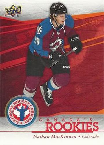 #NHCD 1 Nathan MacKinnon - Colorado Avalanche - 2014 Upper Deck National Hockey Card Day Canada Hockey