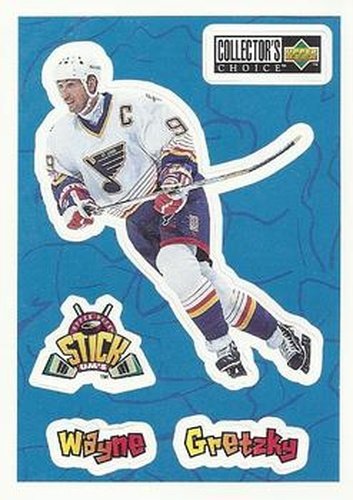 #S1 Wayne Gretzky - St. Louis Blues - 1996-97 Collector's Choice - Stick-Ums Hockey