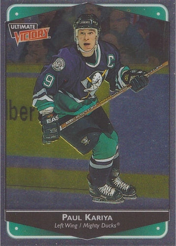 #1 Paul Kariya - Anaheim Mighty Ducks - 1999-00 Upper Deck Ultimate Victory Hockey