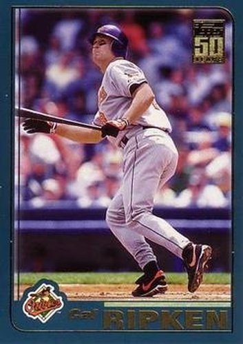 #1 Cal Ripken - Baltimore Orioles - 2001 Topps Baseball
