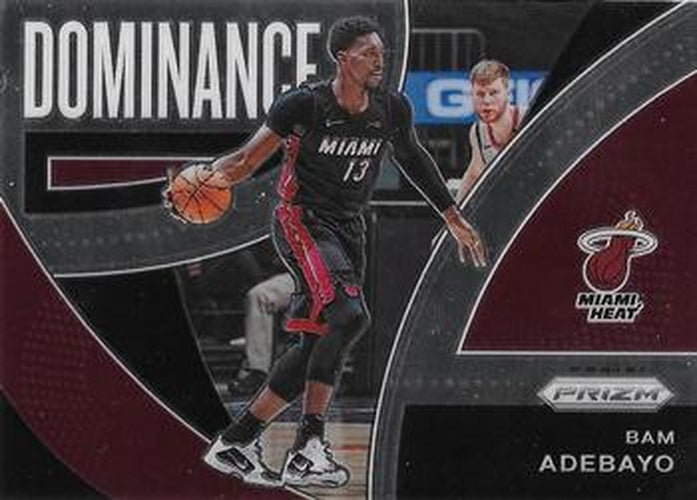 #1 Bam Adebayo - Miami Heat - 2021-22 Panini Prizm - Dominance Basketball