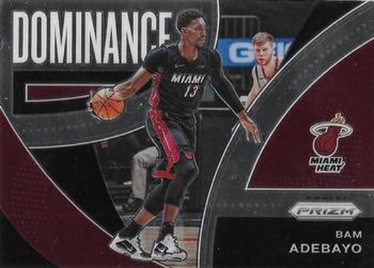 #1 Bam Adebayo - Miami Heat - 2021-22 Panini Prizm - Dominance Basketball