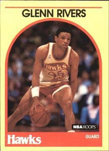 #1 Doc Rivers - Atlanta Hawks - 1989-90 Hoops Superstars Basketball