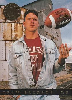 #1 Drew Bledsoe - Washington State Cougars - 1993-94 Classic Images Four Sport