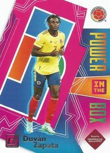 #1 Duvan Zapata - Colombia - 2021-22 Donruss Road to FIFA World Cup Qatar 2022 - Power in the Box Soccer