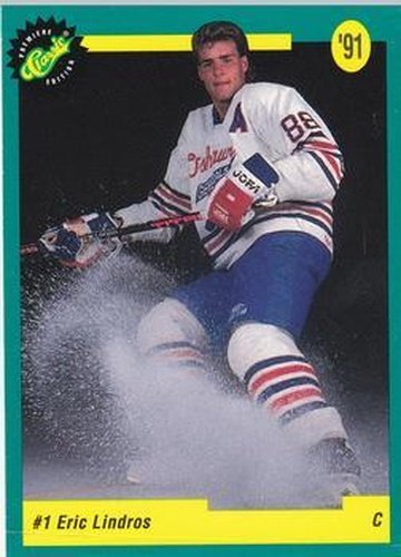 #1 Eric Lindros - Quebec Nordiques - 1991 Classic Draft Picks Hockey