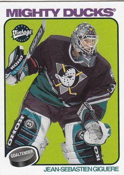 #1 Jean-Sebastien Giguere - Anaheim Mighty Ducks - 2001-02 Upper Deck Vintage Hockey