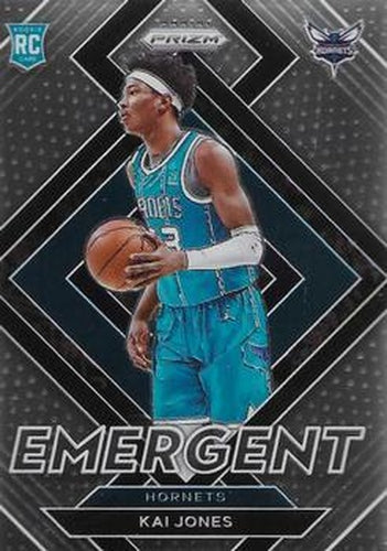 #1 Kai Jones - Charlotte Hornets - 2021-22 Panini Prizm - Emergent Basketball