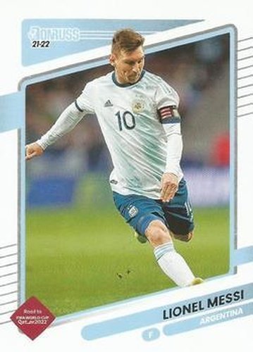 #1 Lionel Messi - Argentina - 2021-22 Donruss Road to FIFA World Cup Qatar 2022 Soccer