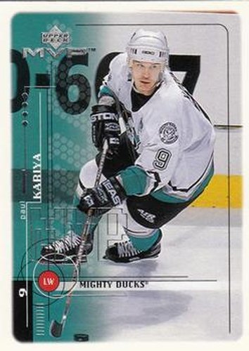 #1 Paul Kariya - Anaheim Mighty Ducks - 1998-99 Upper Deck MVP Hockey