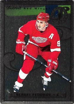 #1 Sergei Fedorov - Detroit Red Wings - 1996-97 Leaf Preferred - Steel Hockey