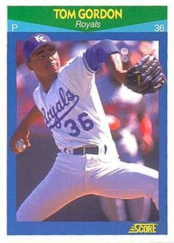 #1 Tom Gordon - Kansas City Royals - 1990 Score Rising Stars Baseball