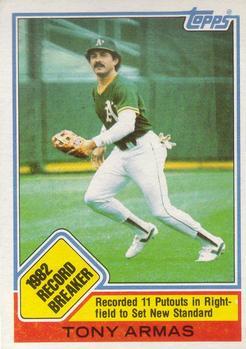 #1 Tony Armas - Oakland Athletics - 1983 Topps Baseball