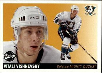 #1 Vitaly Vishnevski - Anaheim Mighty Ducks - 2002-03 Upper Deck Vintage Hockey