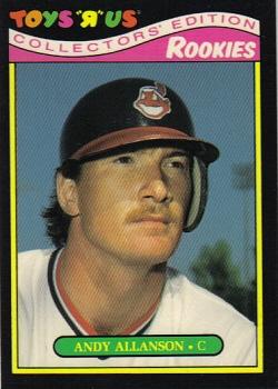 #1 Andy Allanson - Cleveland Indians - 1987 Topps Toys "R" Us Rookies Baseball