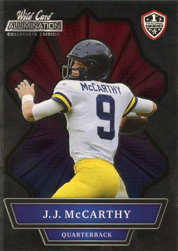 #ANBC-1 J.J. McCarthy - Michigan Wolverines - 2021 Wild Card Alumination NIL Football