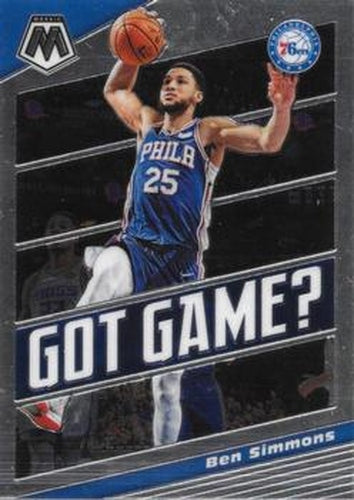 #1 Ben Simmons - Philadelphia 76ers - 2019-20 Panini Mosaic - Got Game Basketball