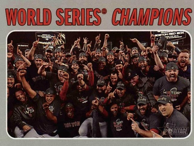 #1 World Series Champions Boston Red Sox - Boston Red Sox - 2019 Topps Heritage Baseball