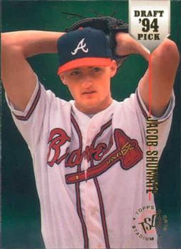 #1 Jacob Shumate - Atlanta Braves - 1994 Stadium Club Draft Picks Baseball