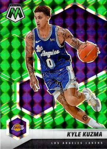 #1 Kyle Kuzma - Los Angeles Lakers - 2020-21 Panini Mosaic - Mosaic Green Basketball