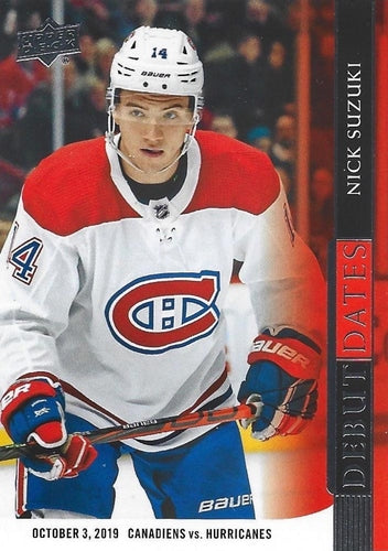 #DD-1 Nick Suzuki - Montreal Canadiens - 2020-21 Upper Deck - Debut Dates Hockey