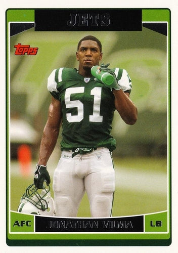 #1 Jonathan Vilma - New York Jets - 2006 Topps Football