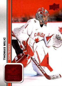 #1 Thomas Milic - Canada - 2023 Upper Deck Team Canada Juniors - Red Foil Hockey