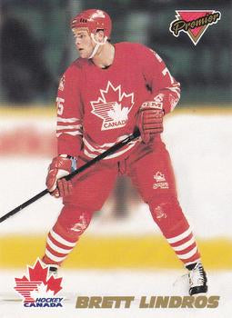 #1 Brett Lindros - Canada - 1993-94 O-Pee-Chee Premier - Team Canada Hockey