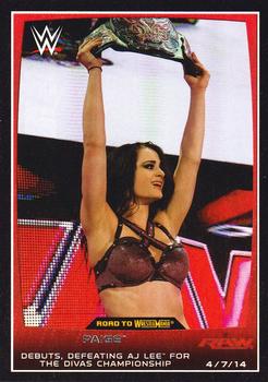 #1 Paige - 2015 Topps WWE Road to Wrestlemania Wrestling