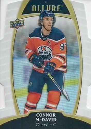 #1 Connor McDavid - Edmonton Oilers - 2019-20 Upper Deck Allure - White Rainbow Hockey