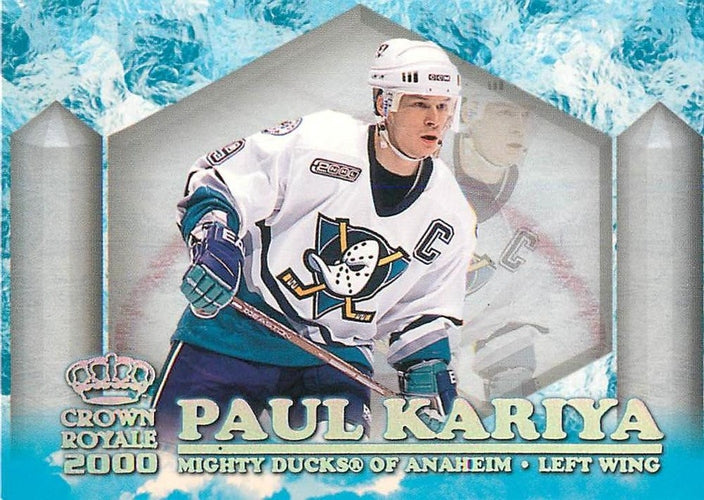 #1 Paul Kariya - Anaheim Mighty Ducks - 1999-00 Pacific Crown Royale - Ice Elite Hockey