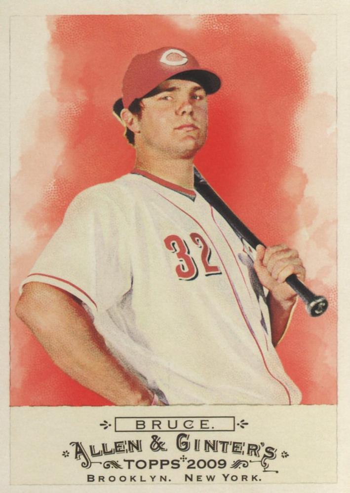 #1 Jay Bruce - Cincinnati Reds - 2009 Topps Allen & Ginter Baseball