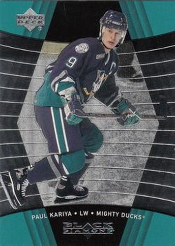 #1 Paul Kariya - Anaheim Mighty Ducks - 1999-00 Upper Deck Black Diamond Hockey