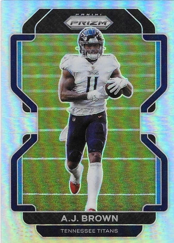 #1 A.J. Brown - Tennessee Titans - 2021 Panini Prizm - Silver Football