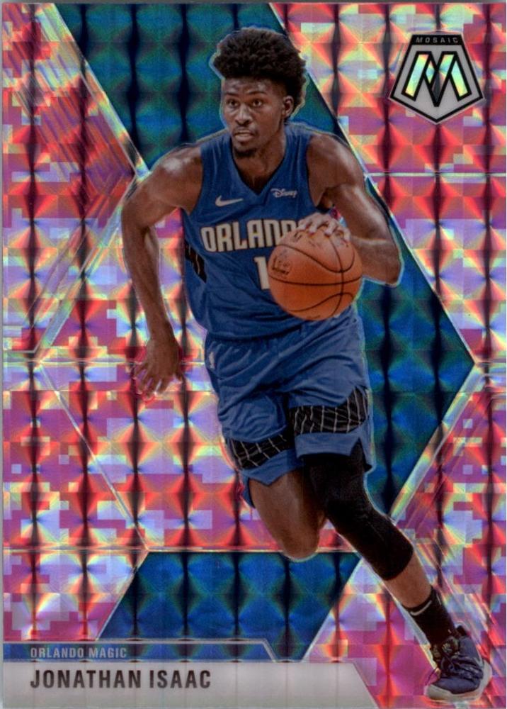 #200 Jonathan Isaac - Orlando Magic - 2019-20 Panini Mosaic - Camo Pink Basketball