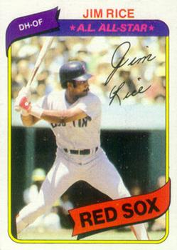 #200 Jim Rice - Boston Red Sox - 1980 Topps Baseball