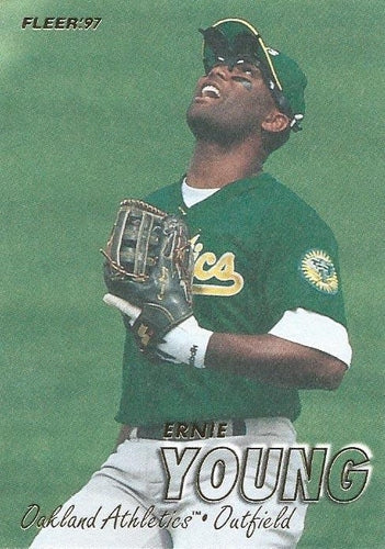 #200 Ernie Young - Oakland Athletics - 1997 Fleer Baseball