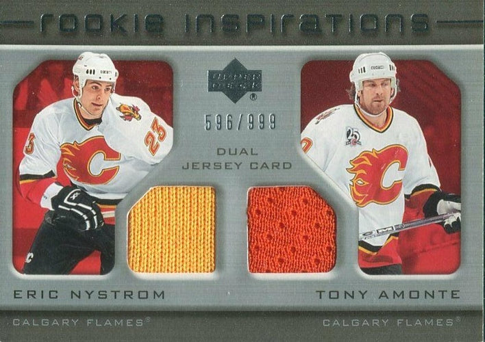 #200 Eric Nystrom / Tony Amonte - Calgary Flames - 2005-06 Upper Deck Rookie Update Hockey