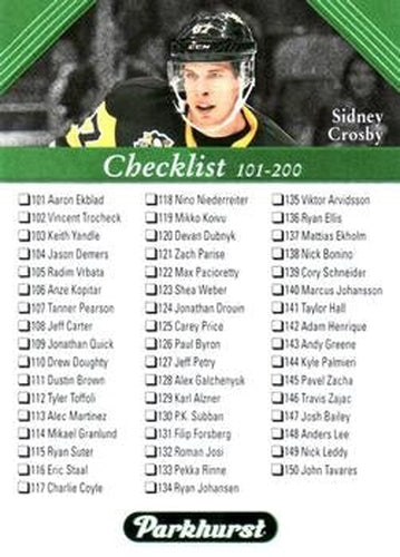 #200 Sidney Crosby - Pittsburgh Penguins - 2017-18 Parkhurst Hockey