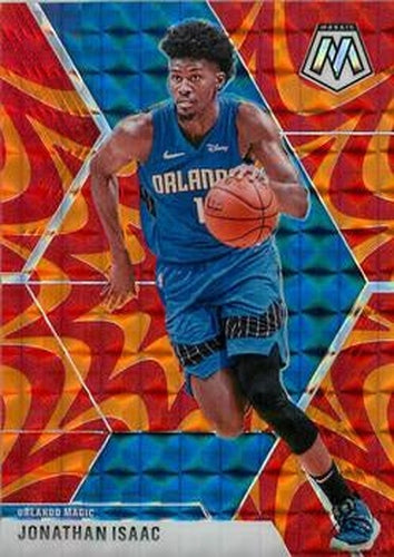 #200 Jonathan Isaac - Orlando Magic - 2019-20 Panini Mosaic - Reactive Orange Basketball