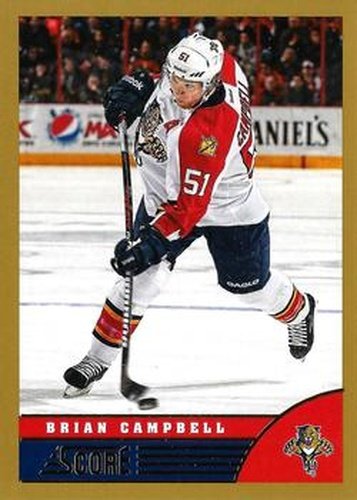 #200 Brian Campbell - Florida Panthers - 2013-14 Score - Gold Hockey
